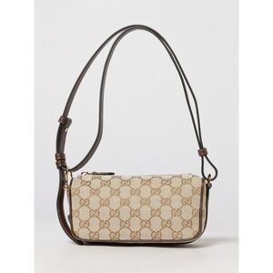 Gucci Women Gucci Gg Monogram Jacquard Cotton Mini Shoulder Bag
